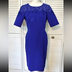 Antonio Melani Grady Pique Dress, size 6, blue